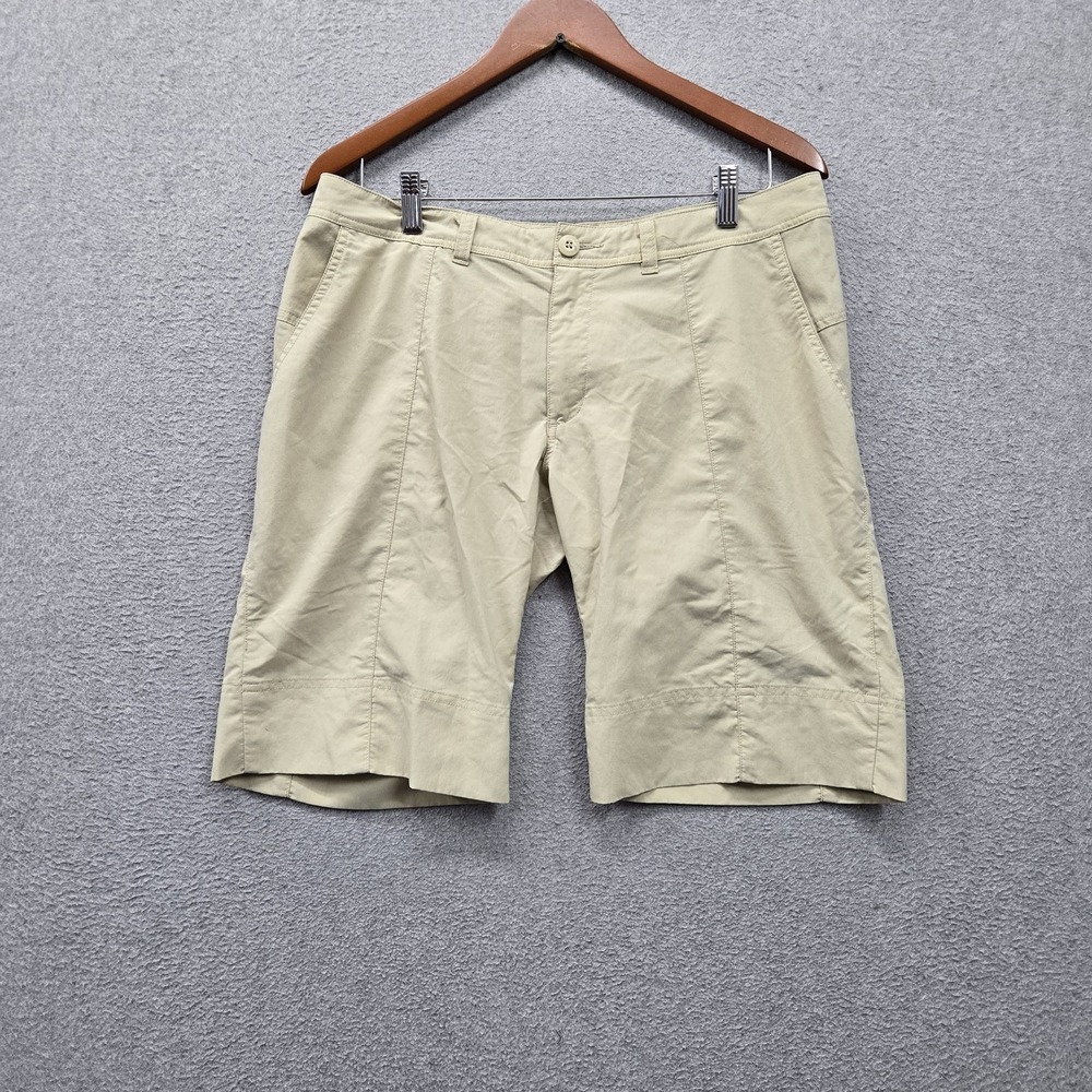 Patagonia Women Activewear Shorts 10 Beige Nylon Polyamide 10" Inseam Logo